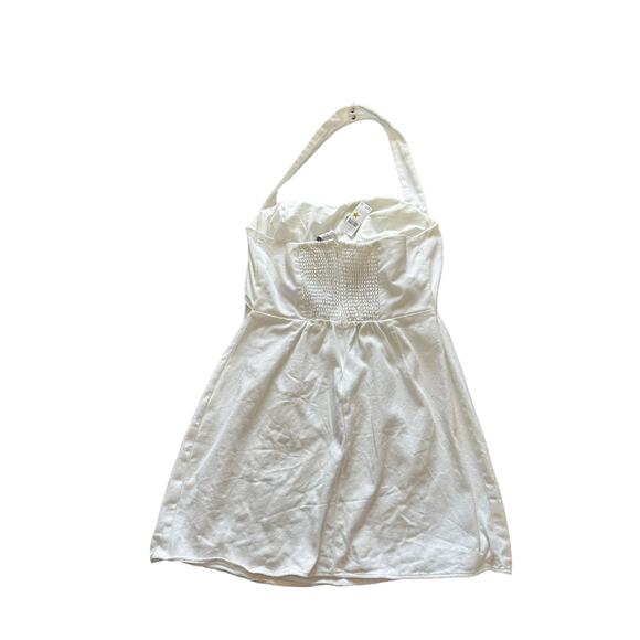 Anthropologie Mare Mare Dress Plus Ethereal White Halter Smocked Mini Size 1X - Picture 10 of 13